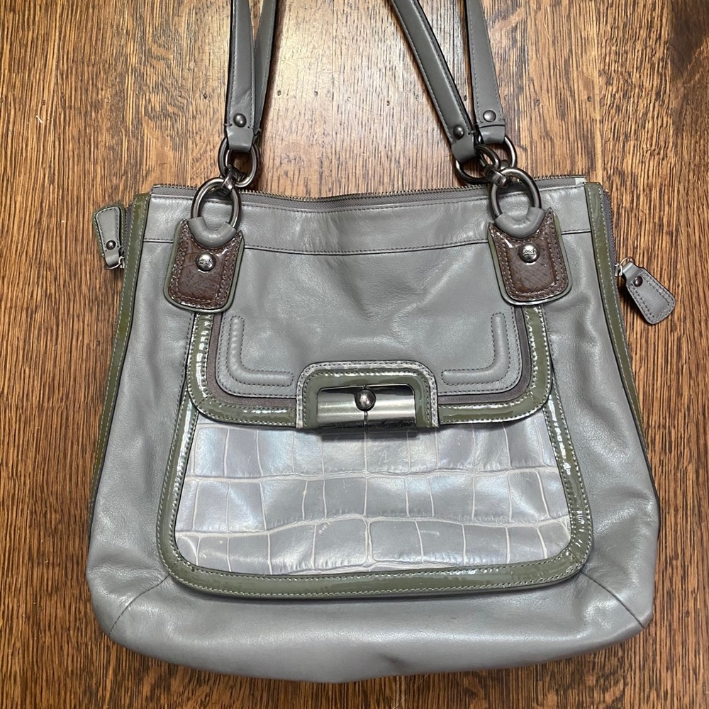 Coach Leather Grey Kristin Bag